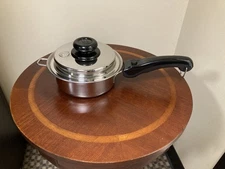 Saladmaster Saucepan 1Qt Versa TP304-316 Surgical Stainless  Pot, Lid and handle