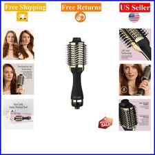 24K Gold Blow Dryer Brush for All Hair Types - Black/Gold