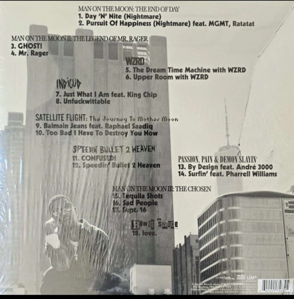 Kid Cudi-The Boy Who Flew to The Moon Vol. 1 by New Sealed Vinyl LP Album Foto 2 de 2