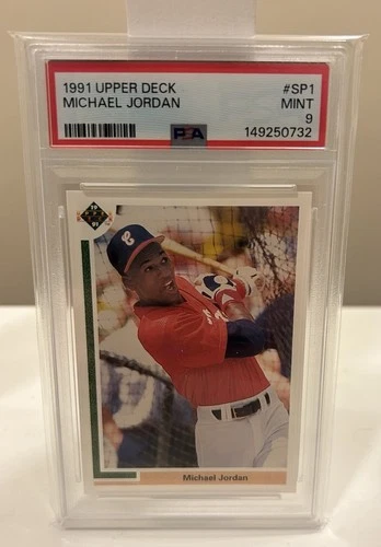 Michael Jordan 1991 Upper Deck SP1 PSA 9 MINT Baseball Rookie RC 🔥 JUST GRADED!