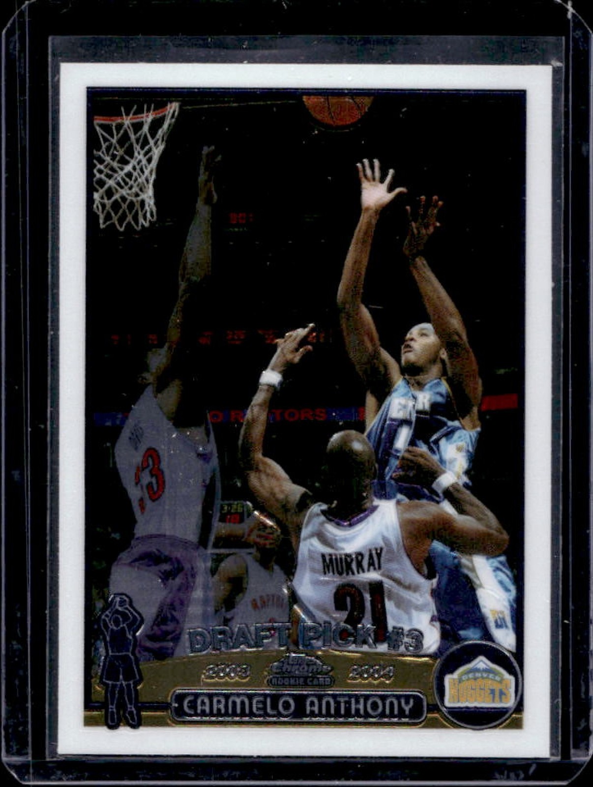 2003-04 Topps Chrome Carmelo Anthony Rookie RC #113 Nuggets