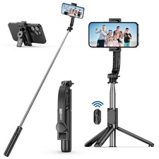 SelfieShow Selfie Stick, Extendable Stick Tripod with Wireless Black