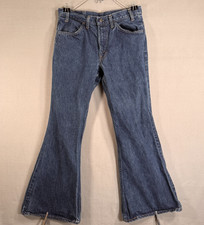 Vtg 1977 Levi's 684 0217 Orange Tag Jeans 34 x 31 with 12"Flair  Bell Bottoms