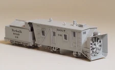 Westmodel Brass 30054 D.R.G.W. Rotary O.M. Snow Plow Nn3 gauge for Z-scale track
