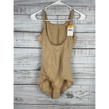 Maidenform Ultimate Slimmer Wear Your Own Bra Torsette Body Briefer beige S NEW