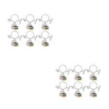 2 Pieces Academic Cap Keychain for Guest Grad Charm Achievement