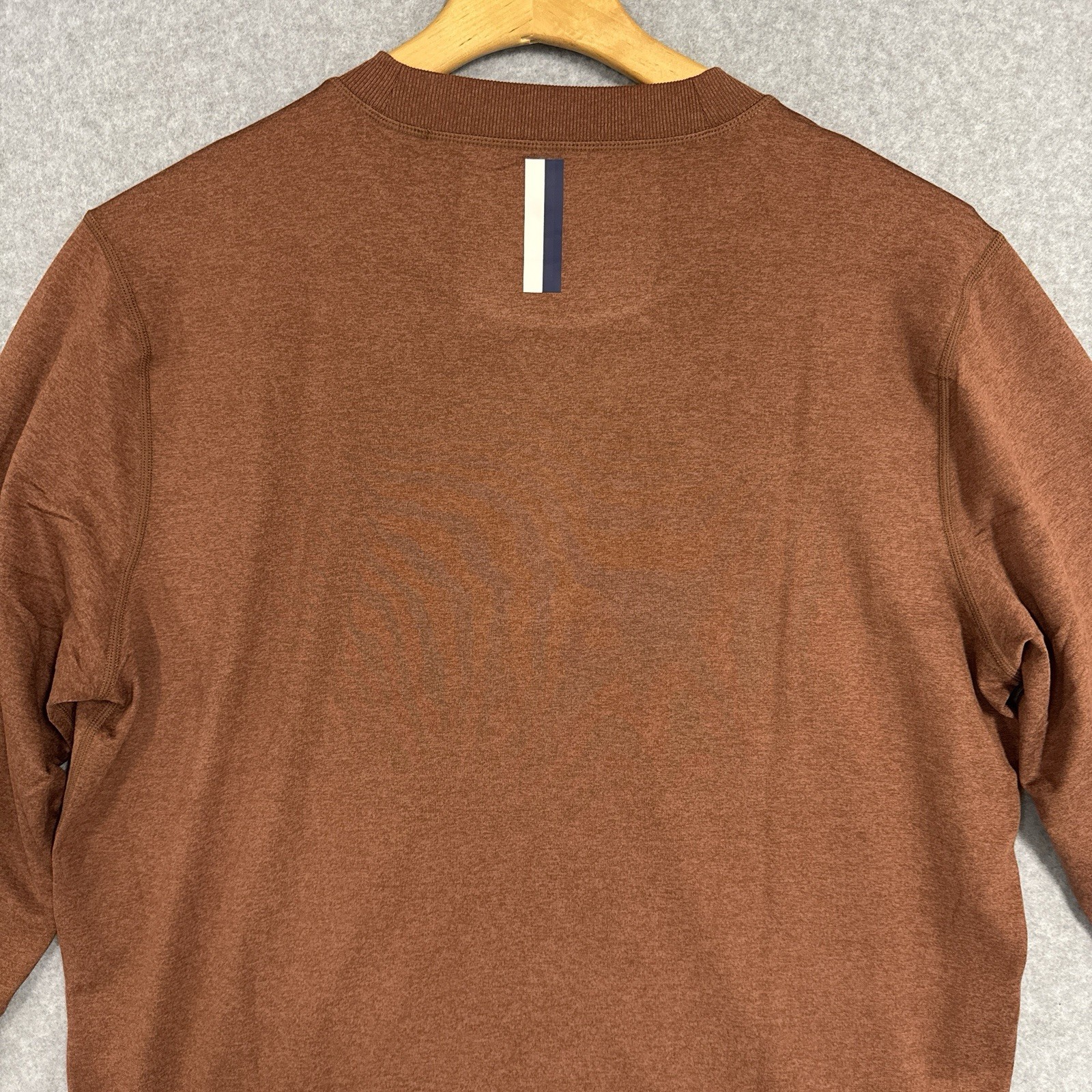 Rhoback Pace Performance Crew Sweatshirt Burnt Or… - image 5