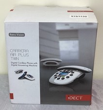 Idect CARRERA Air Plus Twin Retro DECT with Answer Machine Handset