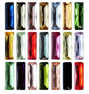 AUREA Crystals A4547 Princess Baguette Steine Steine Unifarben