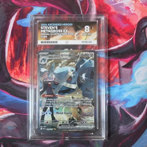 🔥£1 START🔥 Pokémon TCG - ACE 8 - Ascended Heroes Steven’s Metagross 289/217