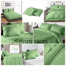 100 Pure Cotton Select Bedding Sheets Item 1000 TC Moss Stripe