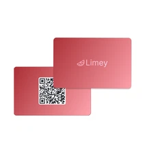 Digital Business Card - Red Matte Finish | NFC + QR | Tap or Scan to Connect