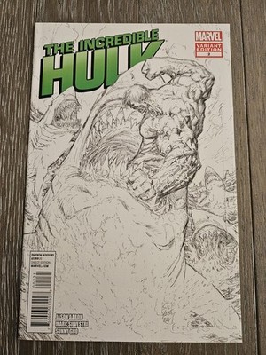 The Incredible Hulk #2 1:200 Silvestri Sketch Variant Marvel 2011 Silvestri Aaro