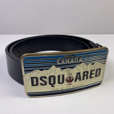 DSQUARED2 Mountain Design BIG Belt Buckle Limited Edition Rare DSQ2 Fashion