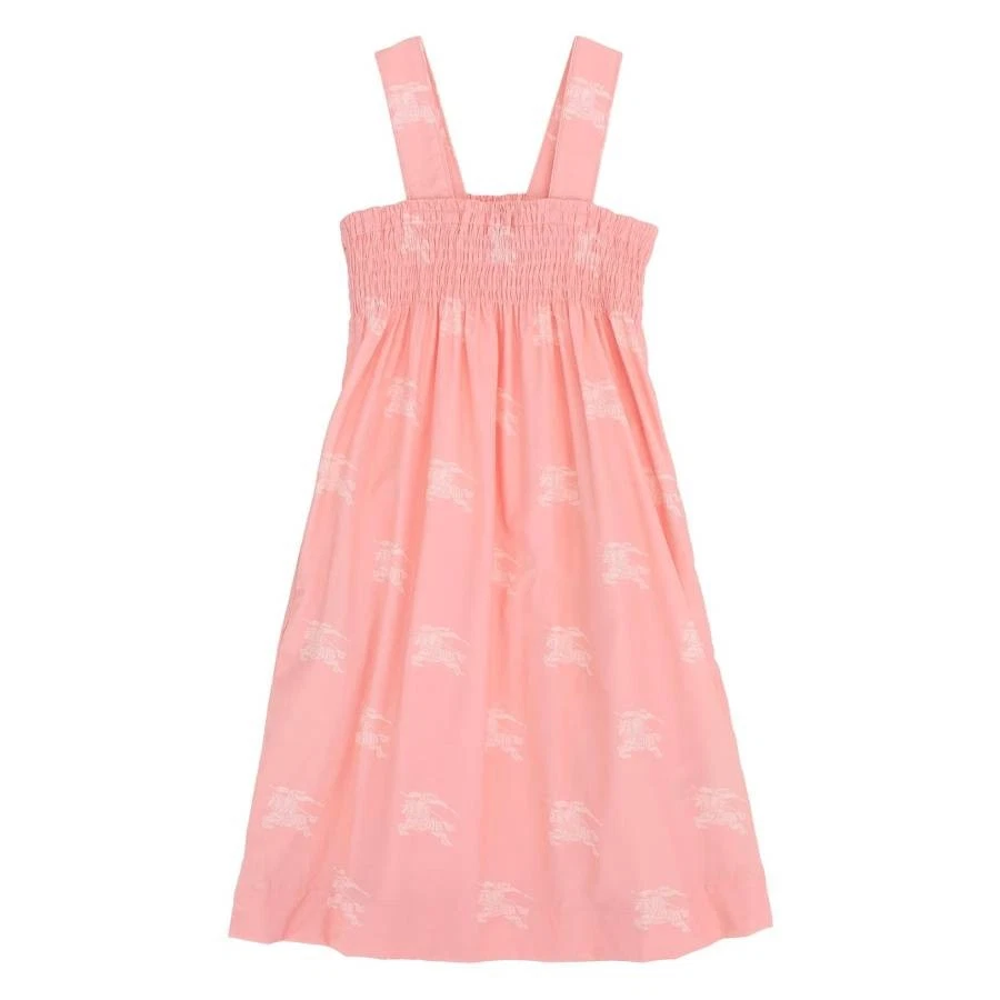 Abito smock Burberry bambina morbido fiore Junia stampa equitazione