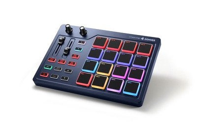 Donner STARRYPAD MIDI Pad Beat Maker 16 Pads 40 Courses Blue