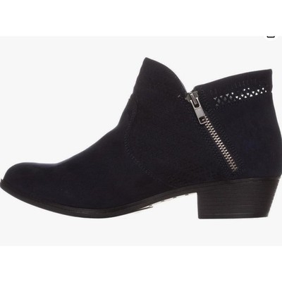American Rag Abby Bootie Women's Size 10 Navy Side Zip New w/o Box