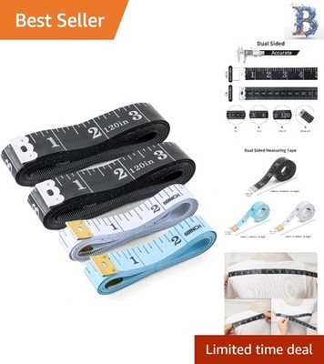 Durable 4-Pack Soft Tape Measure: Conforms to Curved Surfaces for Reliable Use