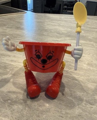 Rare Alcas Joyoso Gelato Cup Bucket Action Figure Multicolor w/ Arms Legs Spoon