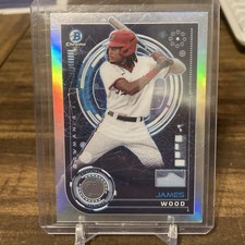 2024 Bowman Chrome JAMES WOOD AI Refractor ROOKIE insert #BAI-17!
