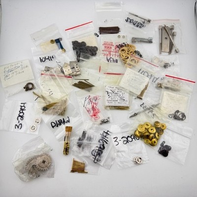 Lot of Vintage Clock Parts for Clockmakers Bushings Clips Springs Etc