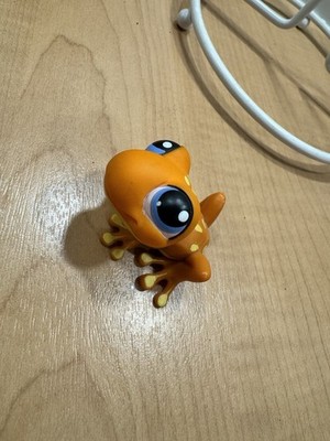 Littlest Pet Shop LPS Vintage #362 orange Frosch blaue Augen Hasbro