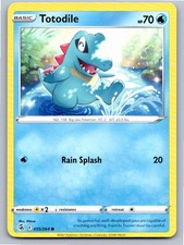 2021 Pokemon Totodile Fusion Strike 055264 Common Nm A50041 Free Sh