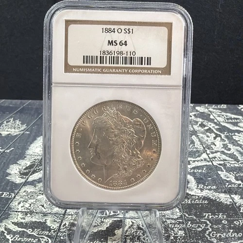 1884-O Morgan Silver Dollar - NGC MS64