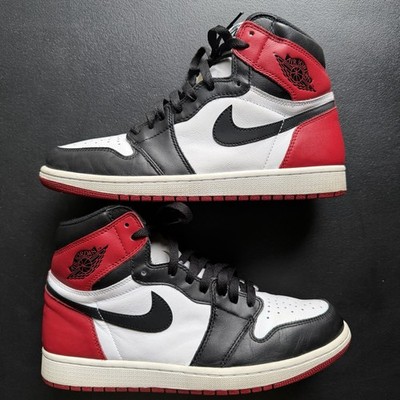 Size 10.5 - Jordan 1 Retro High OG Black Toe 2016 Bred Chicago Banned Red