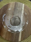 Vintage Jeannette Glass Iris and Herringbone Clear Depression Glass Bowl 5 in