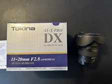 Obiettivo Tokina AT-X PRO DX 11-20mm f/2.8 Pro DX per Canon EF - come nuovo
