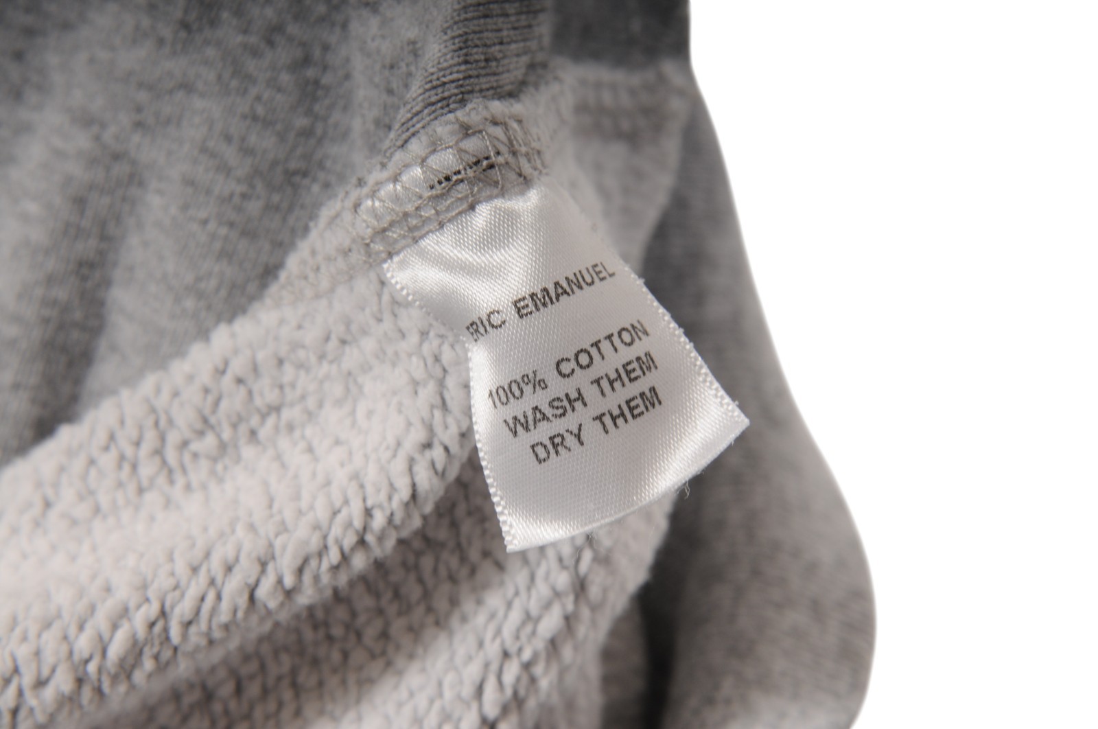 Eric Emanuel EE Basic Logo Hoodie Large Gray Purp… - image 5