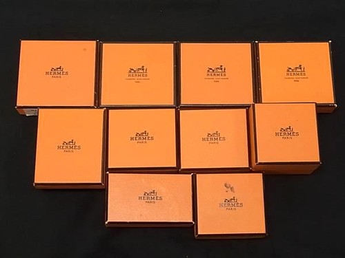 HERMES Empty Gift Boxes Dust Bags Set Bundle Lot 30pcs Auth DB3905 - Afbeelding 6 van 8