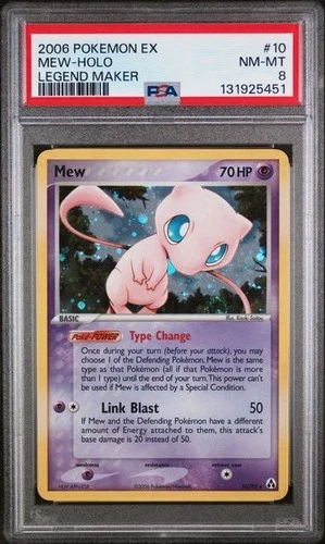 Mew 10/92 Holo Rare - Pokémon Legend Maker PSA 8 NM-MT