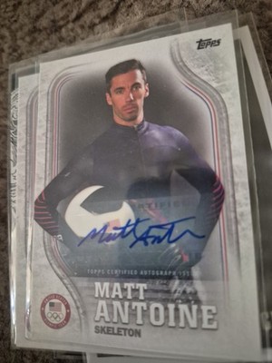 2018 Topps US Olympic & Paralympic Team Matt Antoine Autograph #'d 12/30