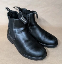 Blundstone Boots Mens AU 7.5 / US 8.5 Black Leather Pull On Chelsea Tasmania