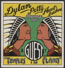 Tom Petty & Bob Dylan Backstage Pass - 1987 Cloth Pass