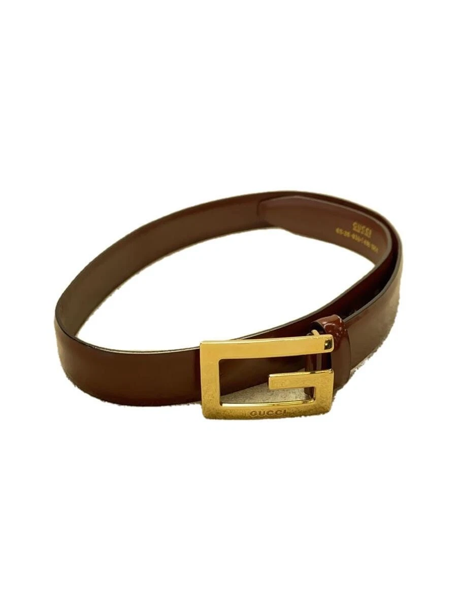Ceinture GUCCI cuir marron femme G