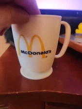 90'S Vtg RETRO MCDONALDS COFFEE CLUB TRAVEL PLASTIC CUP WHIRLEY INDUSTRIES 