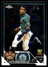 Julio Rodriguez 2023 Topps Chrome #200 Mariners FREE SHIPPING AutographDen