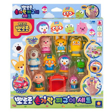 Pororo Friends Finger Figure 10pcs Set Puppet Doll Toy Kid Fun Play