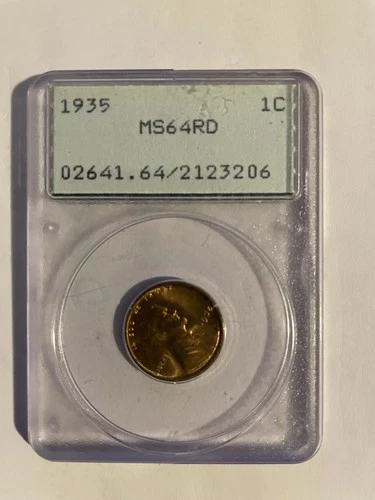 1935 PCGS MS 64RD LINCOLN CENT