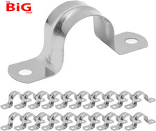 20 Pcs Ø 20 Mm U Pipe Clamps,U Shaped Brackets,U Brackets Metal,U Bracket,Pipe B