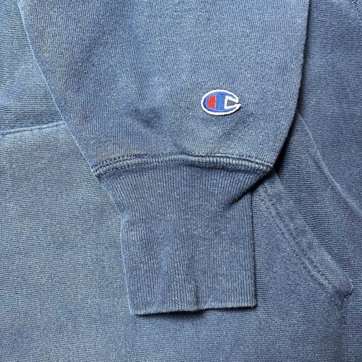 Vintage 80s Champion Reverse Weave Navy Blank Sweatshirt