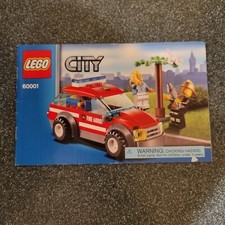 60001 LEGO City Fire Chief Car (80 Pcs and Instr, Minifigs)