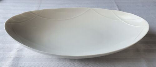 Rare Tachikichi Japan Oblong Serving Bowl Ivory - Picture 2 of 3