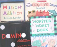 Lot of 4 Children's Math Books Pre-owned Paperback. Titles in Photos