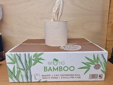 Lucart Enigma Bamboo Centrefeed 2-Ply Natural 6 Rolls 175mm x 150m