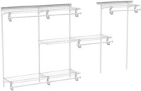 Easy Track 13 In. X 1 In. Sliding Valet Closet Rod, White