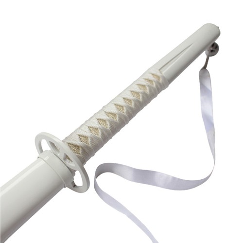 ESPADA LUCIA XIUBESUO RUKIA KUCHIKI SODE NO SHIRAYUKI BLANCA 43,5" METAL BLANQUEADOR - Imagen 8 de 8